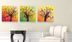 Bộ Tranh Cây Sắc Mày (3 Bức)