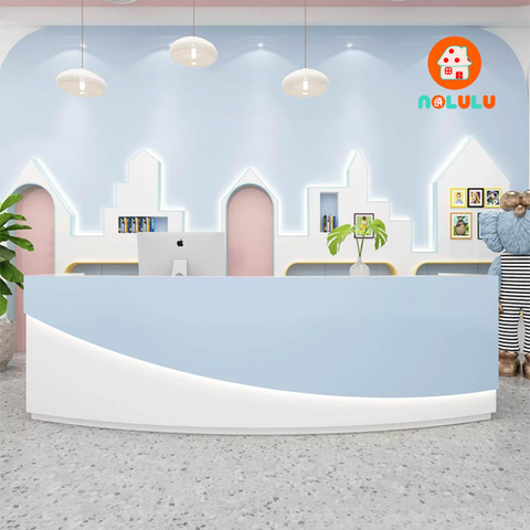 Quầy lễ tân hiện đại cho văn phòng Nolulu - QLT04