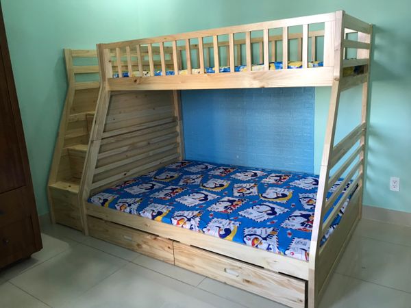 Giường 2 Tầng Bella Esprit Gỗ Tự Nhiên (1m-1m4)