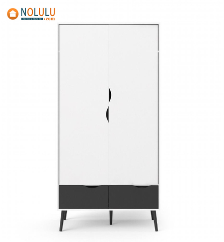 Tủ quần áo Cilian cánh mở chân gỗ cao cấp
