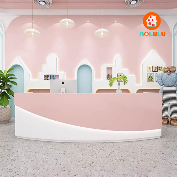 Quầy lễ tân hiện đại cho văn phòng Nolulu - QLT04