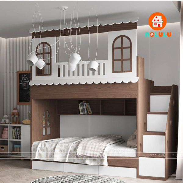 Giường tầng trẻ em hình ngôi nhà Nolulu - GT008