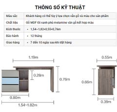Bàn Học và Làm Việc Thông Minh Dalot