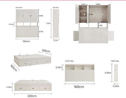 Giường Ngủ Thông Minh Kết Hợp Tủ Đồ GN-N11