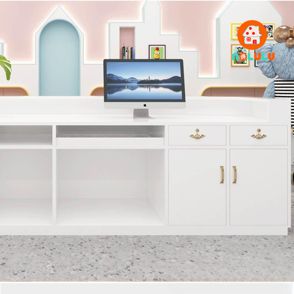 Quầy lễ tân hiện đại cho văn phòng Nolulu - QLT04