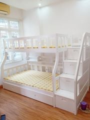 Giường 2 Tầng Cao Cấp OBA - Trắng