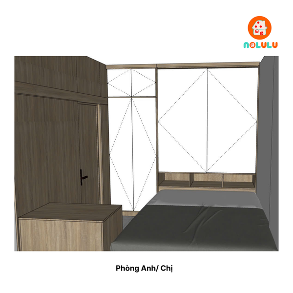 Thiết Kế Thi Công Nội Thất Căn Hộ EhomeS Nam Sài Gòn - Bình Chánh