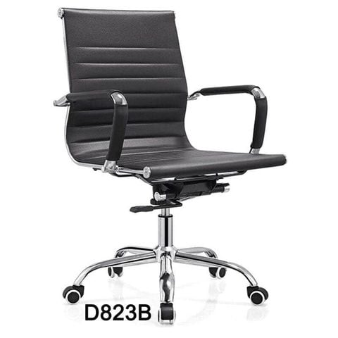 ghế lưng thấp bọc da