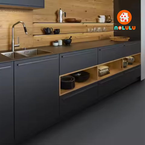 Mẫu tủ bếp cao và hiện đại Nolulu - PB010