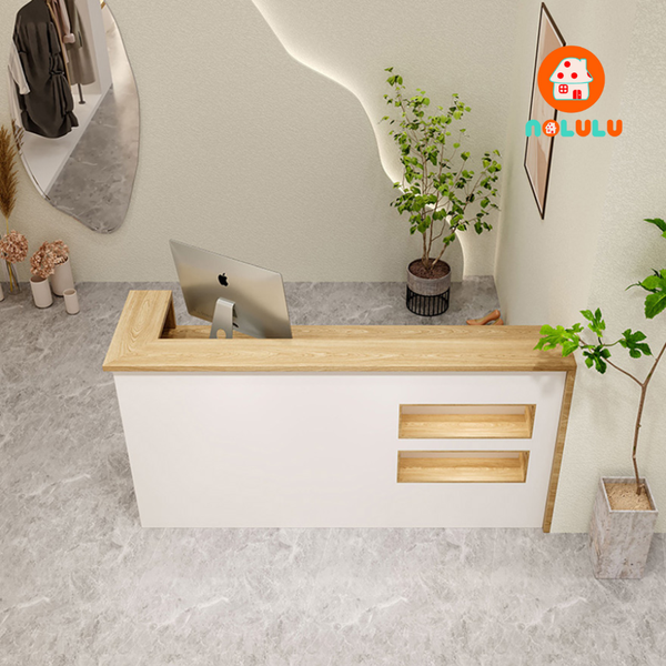Quầy lễ tân hiện đại cho văn phòng Nolulu - QLT05