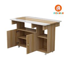 Bàn ăn thông minh xếp gọn có bánh xe không kèm ghế Nolulu - BAX06