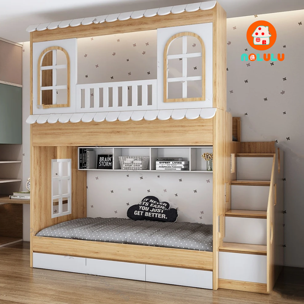 Giường tầng trẻ em hình ngôi nhà Nolulu - GT008