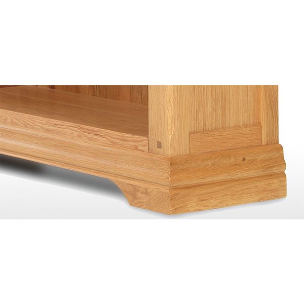 Tủ Sách Gỗ Sồi 4 Tầng + 2 Ngăn Kéo 01 (90cm)