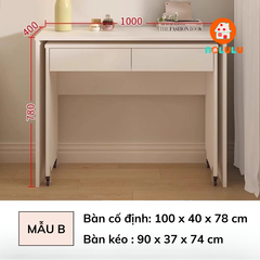 Bàn trang điểm gấp gọn hiện đại Nolulu - TD002