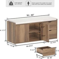 Băng Ghế Kiêm Tủ Giày Tiện Lợi TG-K58