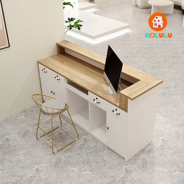 Quầy lễ tân hiện đại cho văn phòng Nolulu - QLT05