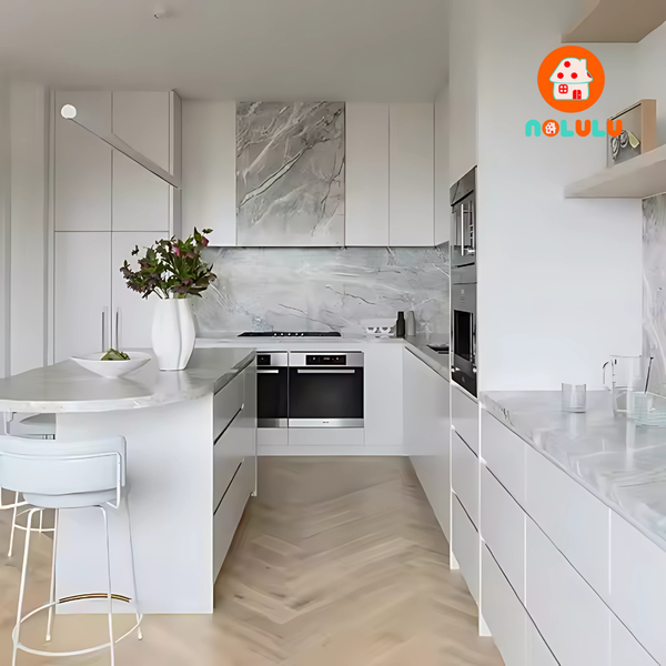 Mẫu tủ bếp cao và hiện đại Nolulu - PB011