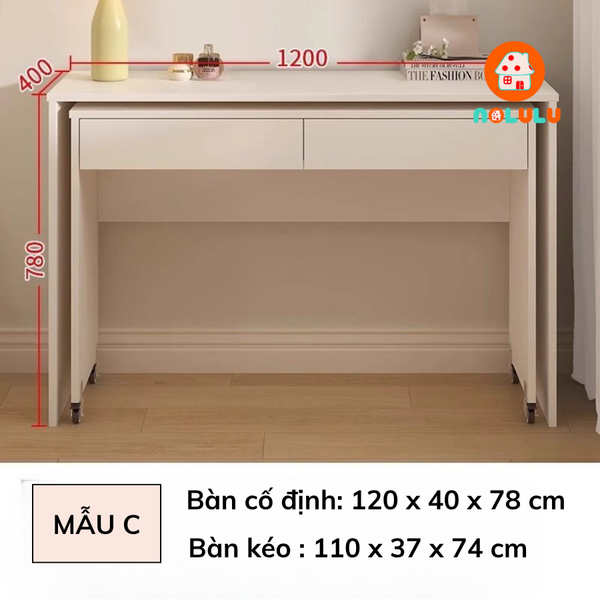 Bàn trang điểm gấp gọn hiện đại Nolulu - TD002