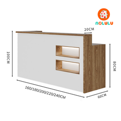 Quầy lễ tân hiện đại cho văn phòng Nolulu - QLT05