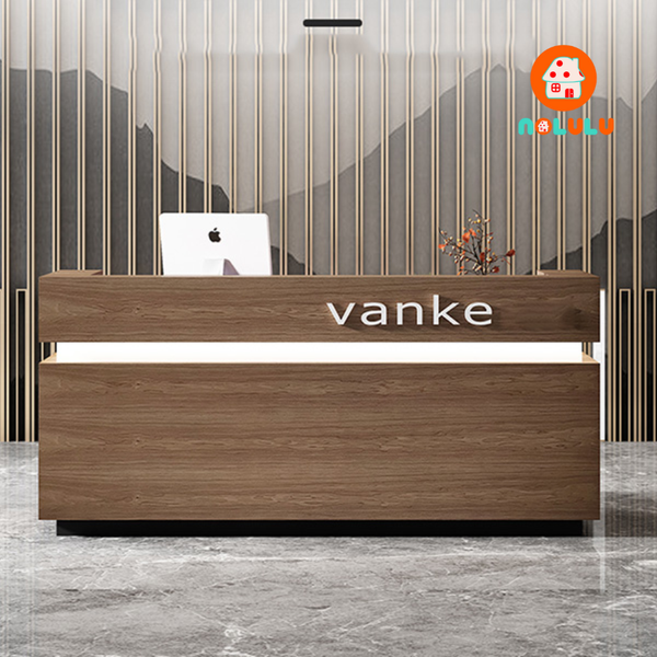 Quầy lễ tân hiện đại cho văn phòng Nolulu - QLT06