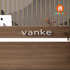 Quầy lễ tân hiện đại cho văn phòng Nolulu - QLT06