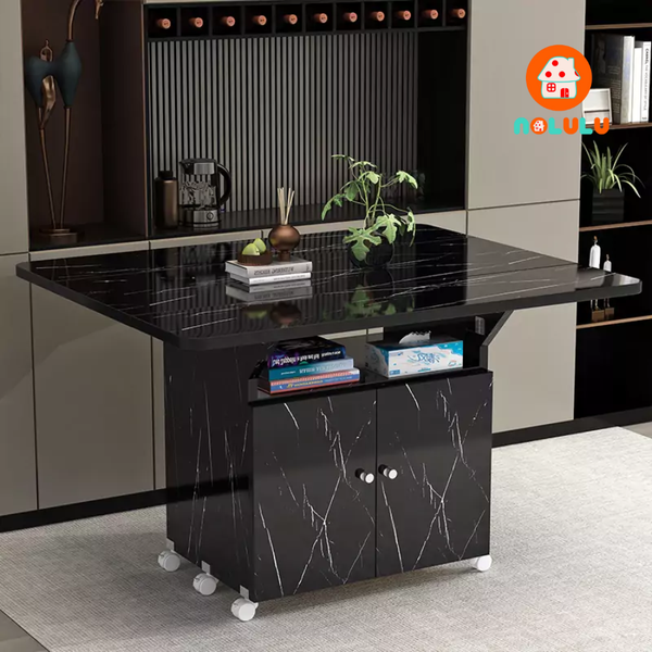 Bàn ăn thông minh xếp gọn có bánh xe Nolulu - BAX08