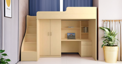 Giường Tầng Thông Minh Kết Hợp Bàn Học & Tủ Áo GT-174