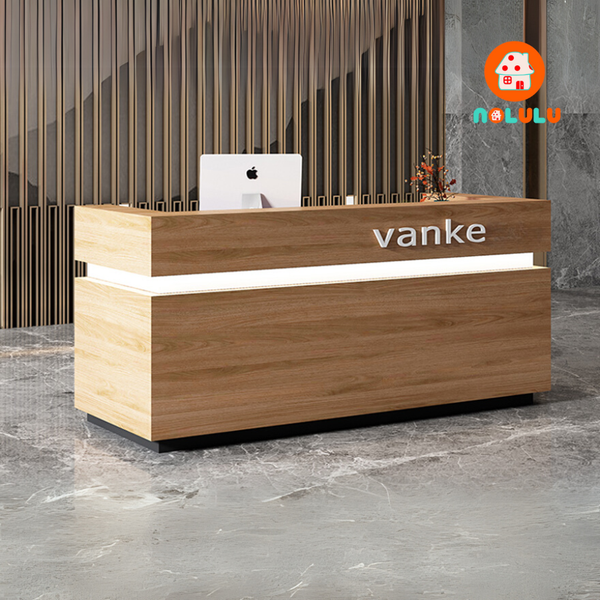 Quầy lễ tân hiện đại cho văn phòng Nolulu - QLT06