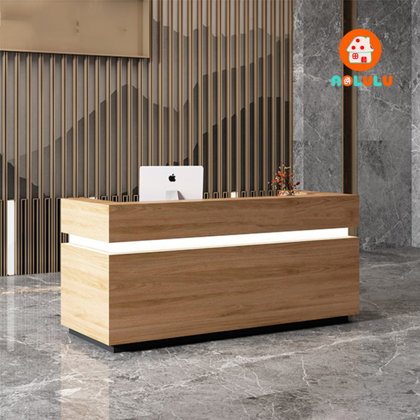 Quầy lễ tân hiện đại cho văn phòng Nolulu - QLT06
