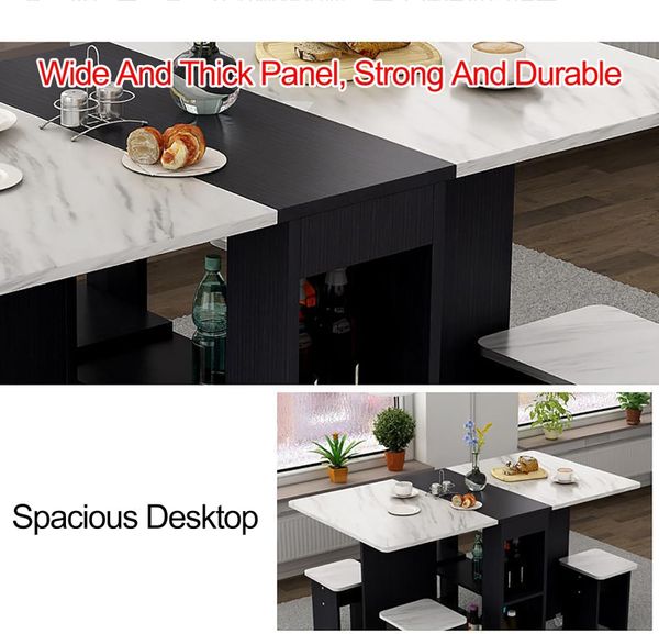 Bộ Bàn Ăn Xếp Gọn Thông Minh 4 Ghế BAX-29