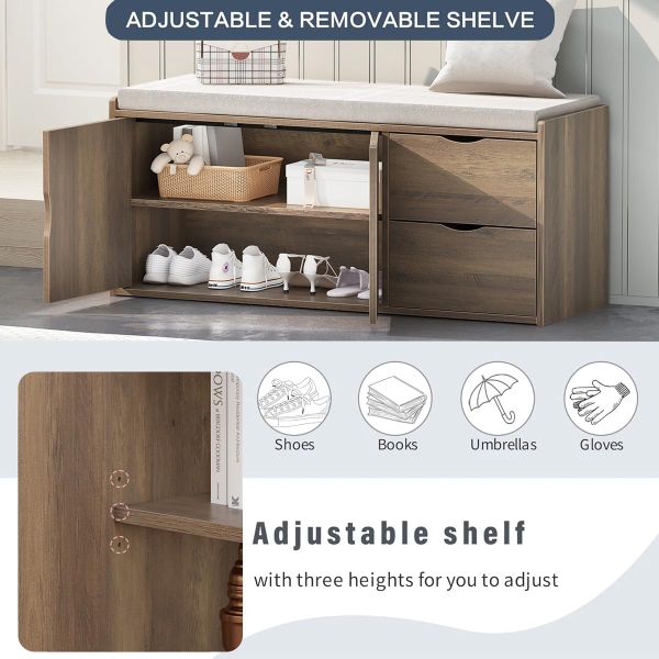 Băng Ghế Kiêm Tủ Giày Tiện Lợi TG-K58