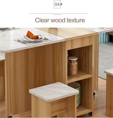 Bộ Bàn Ăn Xếp Gọn Thông Minh 4 Ghế BAX-29