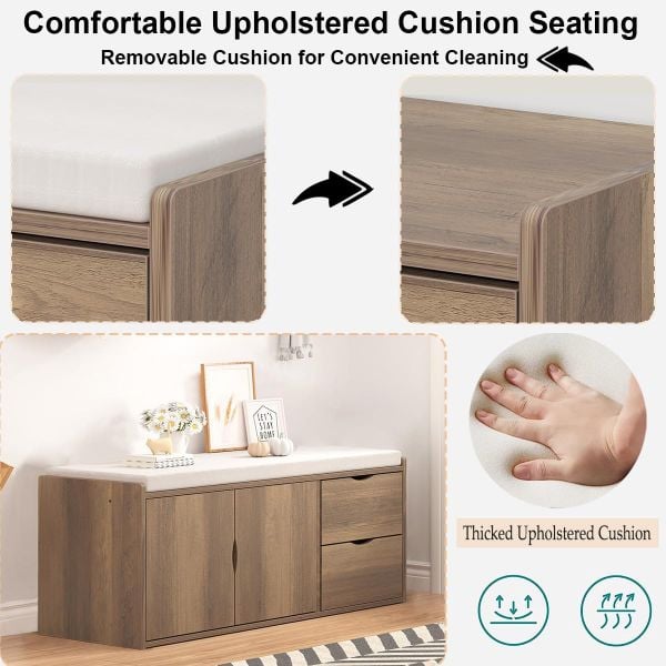 Băng Ghế Kiêm Tủ Giày Tiện Lợi TG-K58