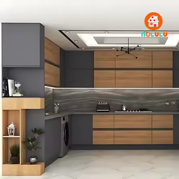 Mẫu tủ bếp cao và hiện đại Nolulu - PB014