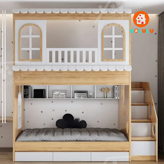 Giường tầng trẻ em hình ngôi nhà Nolulu - GT008