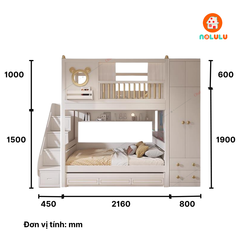 Giường tầng trẻ em Magic Mickey Nolulu - GT009