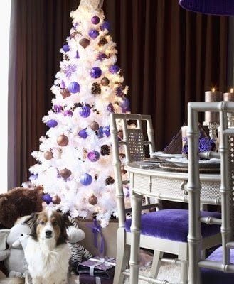 Cây Thông Đầu Tròn Màu Trắng - Đủ Kích Thước