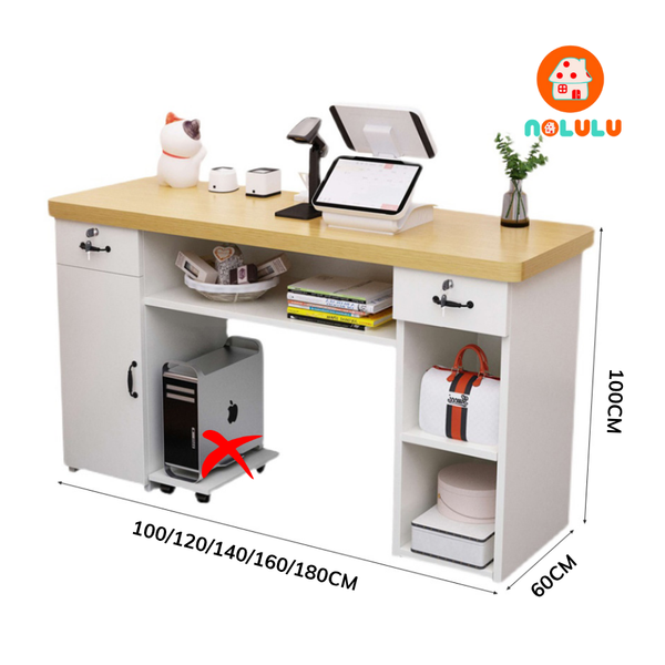 Quầy lễ tân hiện đại cho văn phòng Nolulu - QLT07