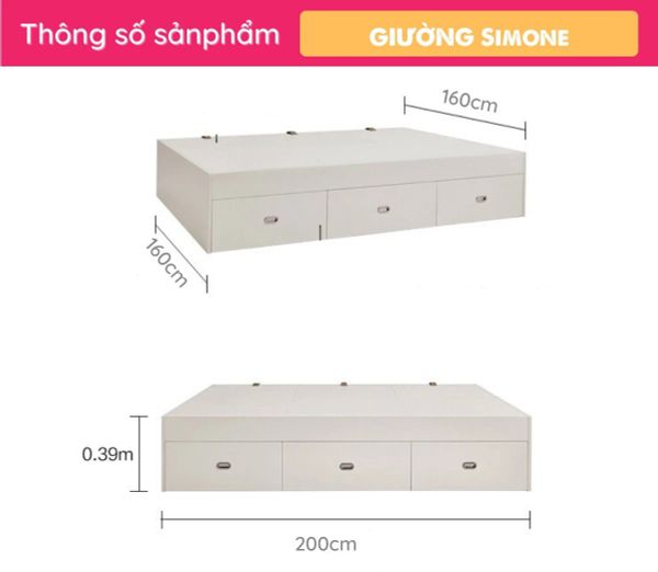 Giường Đơn Cho Trẻ Em Dễ Thương Simone
