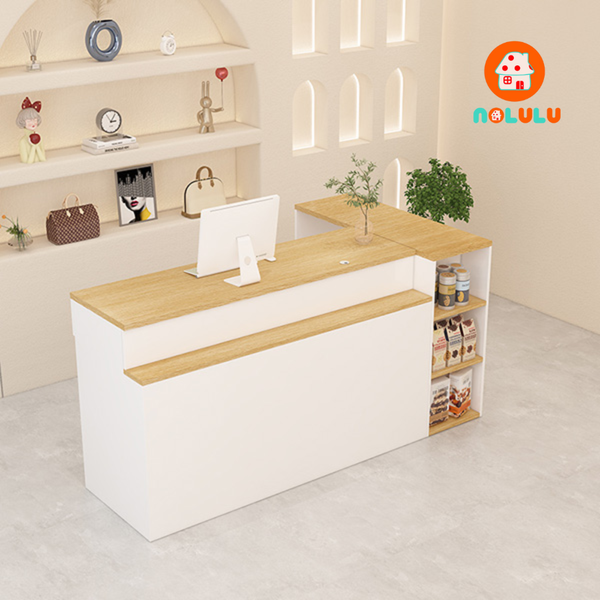 Quầy lễ tân hiện đại cho văn phòng Nolulu - QLT08