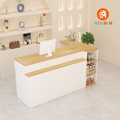 Quầy lễ tân hiện đại cho văn phòng Nolulu - QLT08