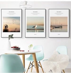 Tranh treo tường phong cảnh bến tàu 01