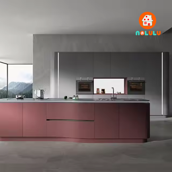 Mẫu tủ bếp cao và hiện đại Nolulu - PB016