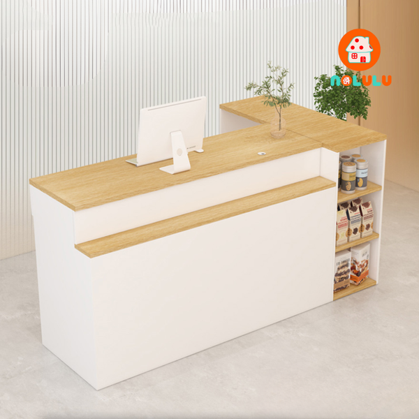 Quầy lễ tân hiện đại cho văn phòng Nolulu - QLT08