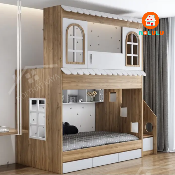 Giường tầng trẻ em hình ngôi nhà Nolulu - GT008