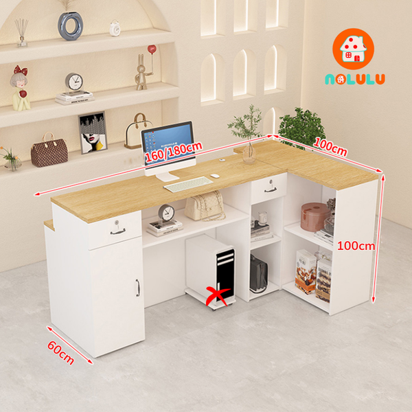 Quầy lễ tân hiện đại cho văn phòng Nolulu - QLT08