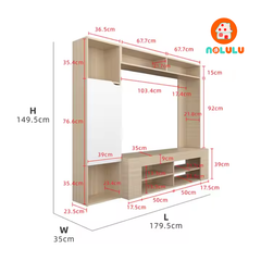 Kệ tủ Tivi cao cấp hiện đại Nolulu - TV004