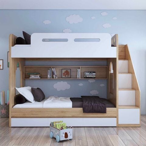 Giường Tầng Hiện Đại GT286 Đầy Đủ Kích Thước