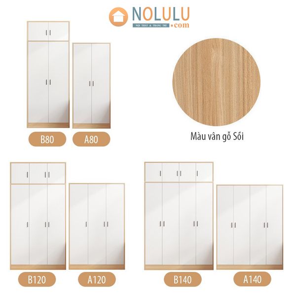 Tủ Áo Hiện Đại 3 Cánh - A120