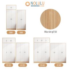 Tủ Áo Hiện Đại 3 Cánh - A120